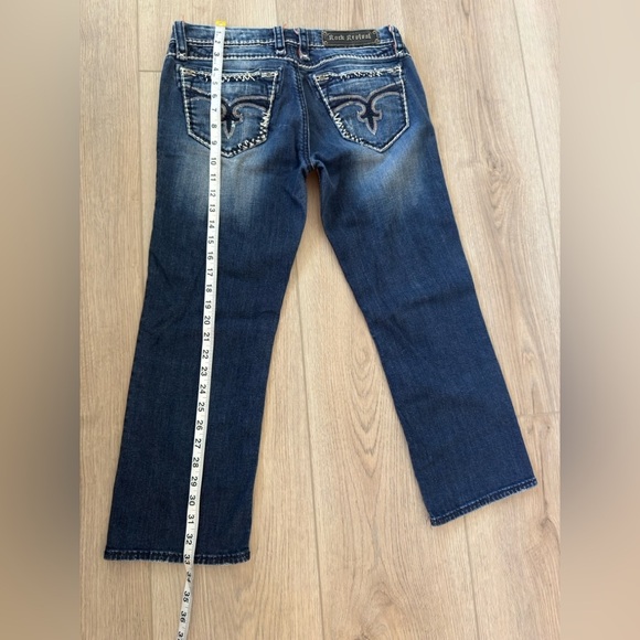 Rock Revival Women's Dark Blue Charlotte Capri Jeans 👖 - Picture 3 of 14